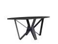 DT555 Стол обеденный AustriIia sand black 180*90*75,керамическая столешница, основание металл черный