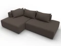 диван угловой лига-103 нпб угол левый амур 05 коричневый