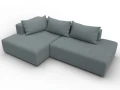 диван угловой лига-103 нпб угол левый амур 07 серый