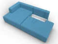 диван угловой лига-103 нпб угол левый амур 10 голубой