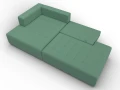 диван угловой лига-103 нпб угол левый амур 11 зеленый