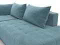 диван угловой лига-103 нпб угол левый seven 113 бирюзовый
