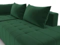 диван угловой лига-103 нпб угол левый seven 626 зеленый
