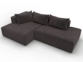 диван угловой лига-103 нпб угол левый seven 727 коричневый