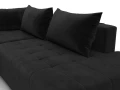 диван угловой лига-103 нпб угол левый seven 35 черный
