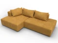 диван угловой лига-103 нпб угол левый brut 10 желтый