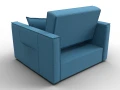 кресло-кровать лига-104 (80) амур 10 голубой