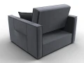 кресло-кровать лига-104 (80) seven 17 серый