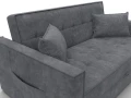 диван прямой лига-104 (140) brut 16 темно-серый