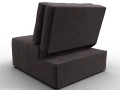кресло-кровать лига-107 (80) seven 727 коричневый