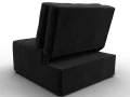 кресло-кровать лига-107 (80) seven 35 черный