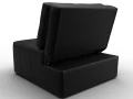 кресло-кровать лига-107 (80) grifon 18 черный