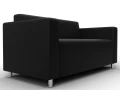 диван прямой лига-093 вн черный