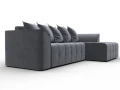 диван угловой лига-113 угол правый seven 17 серый