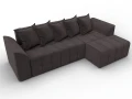 диван угловой лига-113 угол правый seven 727 коричневый
