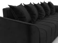 диван угловой лига-113 угол правый seven 35 черный