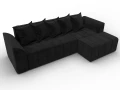 диван угловой лига-113 угол правый seven 35 черный