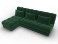 диван угловой лига-116 нпб угол левый seven 626 зеленый