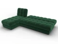 диван угловой лига-116 нпб угол левый seven 626 зеленый