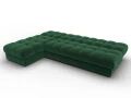 диван угловой лига-116 нпб угол левый seven 626 зеленый