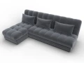 диван угловой лига-116 нпб угол левый seven 17 серый