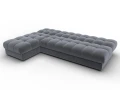 диван угловой лига-116 нпб угол левый seven 17 серый