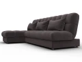 диван угловой лига-116 нпб угол левый seven 727 коричневый