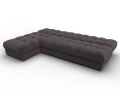 диван угловой лига-116 нпб угол левый seven 727 коричневый