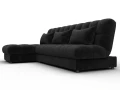 диван угловой лига-116 нпб угол левый seven 35 черный