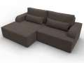 диван угловой лига-120 угол левый амур 05 коричневый