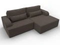 диван угловой лига-120 угол правый амур 05 коричневый