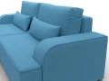 диван угловой лига-120 угол левый амур 10 голубой