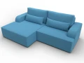 диван угловой лига-120 угол левый амур 10 голубой