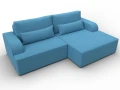 диван угловой лига-120 угол правый амур 10 голубой