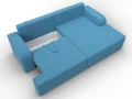 диван угловой лига-120 угол правый амур 10 голубой