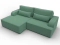 диван угловой лига-120 угол левый амур 11 зеленый