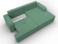 диван угловой лига-120 угол правый амур 11 зеленый