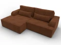 диван угловой лига-120 угол левый laim 14 терракотовый
