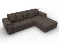 диван угловой лига-121 правый угол амур 05 коричневый
