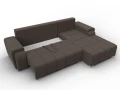 диван угловой лига-121 правый угол амур 05 коричневый