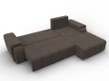 диван угловой лига-121 правый угол амур 05 коричневый