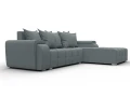 диван угловой лига-121 правый угол амур 07 серый