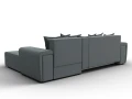 диван угловой лига-121 правый угол амур 07 серый