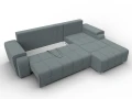 диван угловой лига-121 правый угол амур 07 серый