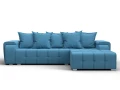 диван угловой лига-121 правый угол амур 10 голубой