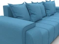 диван угловой лига-121 правый угол амур 10 голубой