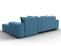диван угловой лига-121 правый угол амур 10 голубой