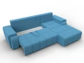 диван угловой лига-121 правый угол амур 10 голубой