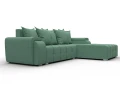 диван угловой лига-121 правый угол амур 11 зеленый