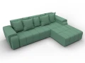 диван угловой лига-121 правый угол амур 11 зеленый